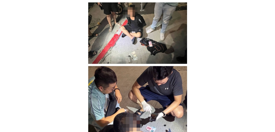 斗南警追捕拒檢肇事者 查獲身上攜有安非它命(圖)