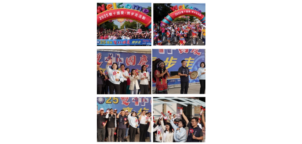 中華民國生日快樂！張麗善縣長與鄉親一起健走迎接114年國慶日(圖)