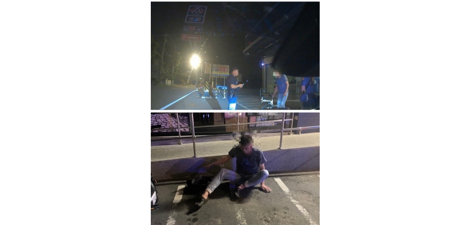 酒醉男子倒臥停車格　斗南警方深夜即時協助返家(圖)