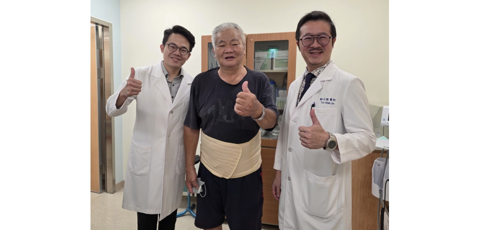七旬翁驚罹兩癌！兩科醫師接力「雙微創」手術助重生(圖)
