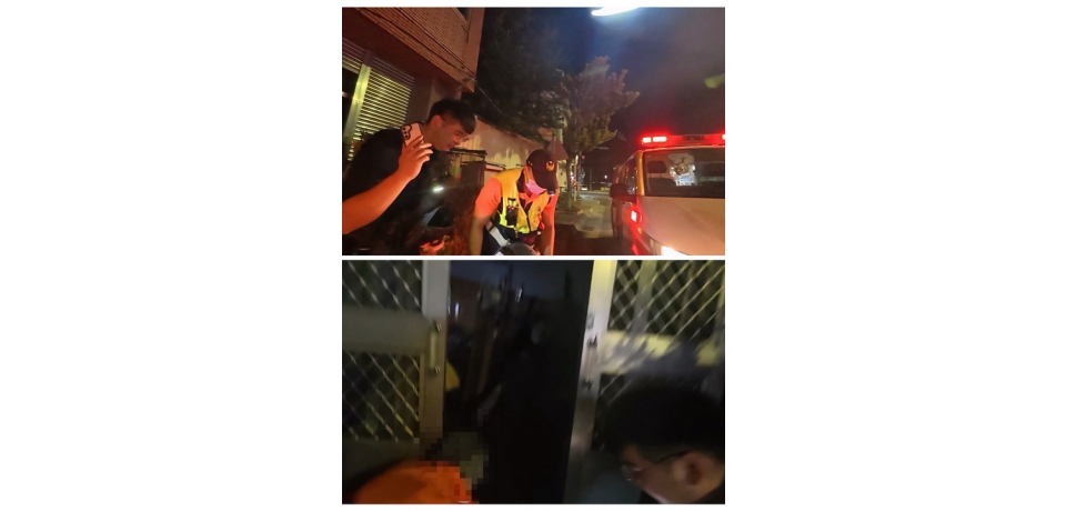 獨居老婦蹲坐在家門口　斗南警即時送醫化險為夷(圖)