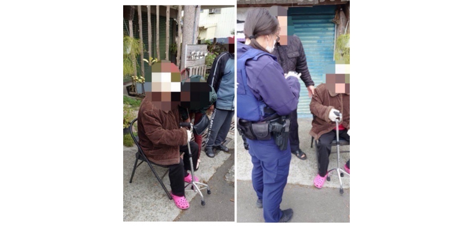 老婦迷途街頭　斗南警助其返家(圖)