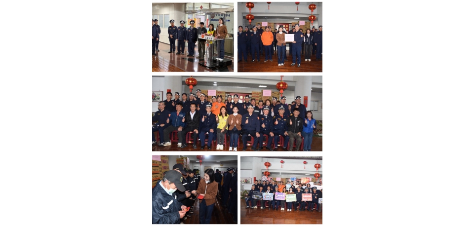 雲林縣副縣長陳璧君蒞臨斗南警分局慰問加強重要節日安全維護工作人員辛勞(圖)