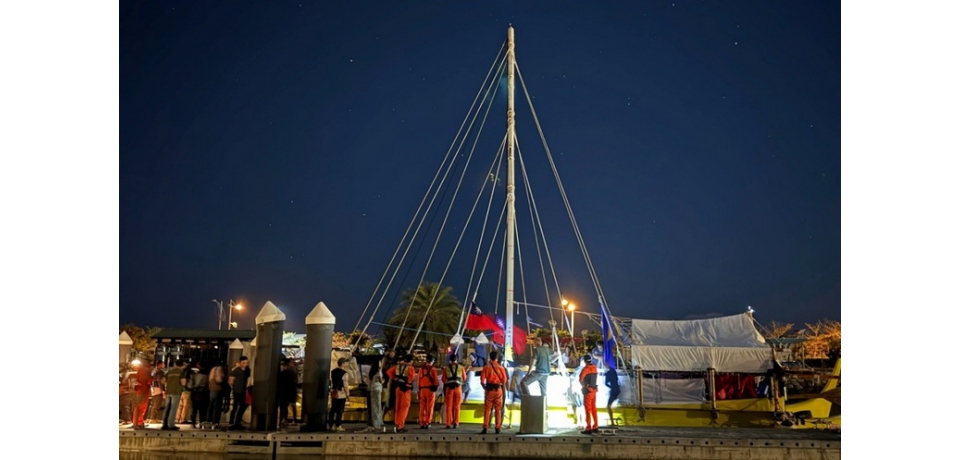 帛琉傳統帆船「無私分享號」抵臺　邀請民眾3月7日高雄港一同見證傳統航海智慧(圖)