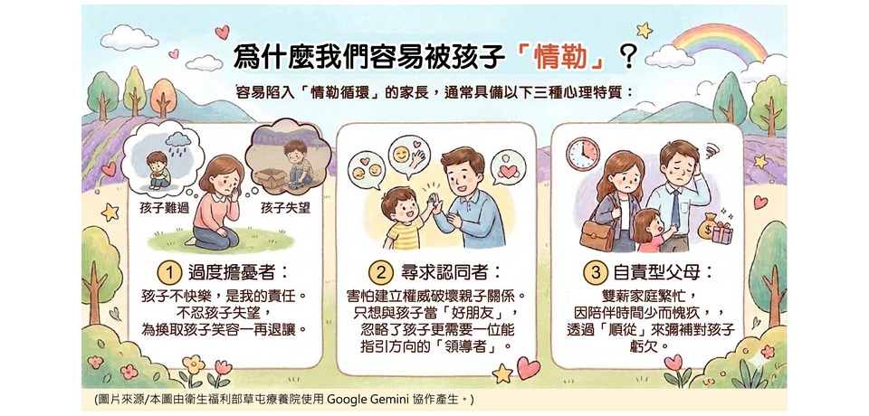拒絕孩子引發哭鬧威脅？ 草屯療養院教家長穩住內心破解情勒 讓愛回歸教養本質(圖)