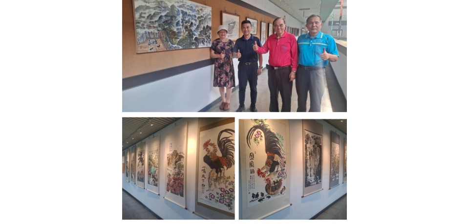 「滿庭芳彩墨個展」登場　雲林縣警察局文藝走廊第2季展覽開展　打造藝文警政新風貌(圖)