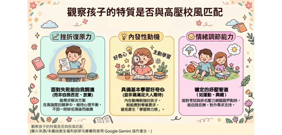 孩子「輸在起跑點」的恐懼？ 草屯療養院提醒強行扭轉天性恐消磨學習熱忱(圖)