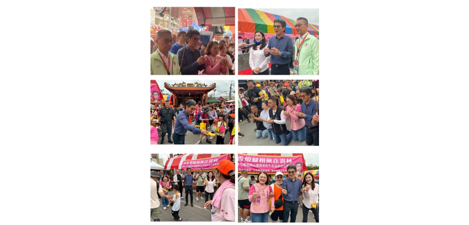 與香燈腳相揪在雲林！徐國勇、劉建國與在地蕉農 設應援站贈香蕉與飄帶祈平安(圖)