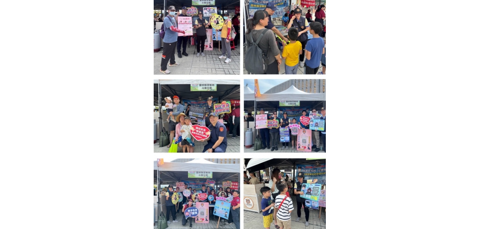 清涼戲水也要平安回家！斗南警走入水世界宣導青春專案、反詐、反賄選及婦幼交通安全(圖)